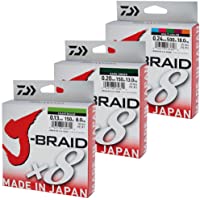 Daiwa J-trenza 8 trenza 300 M de colour verde oscuro - hilo de pesca
